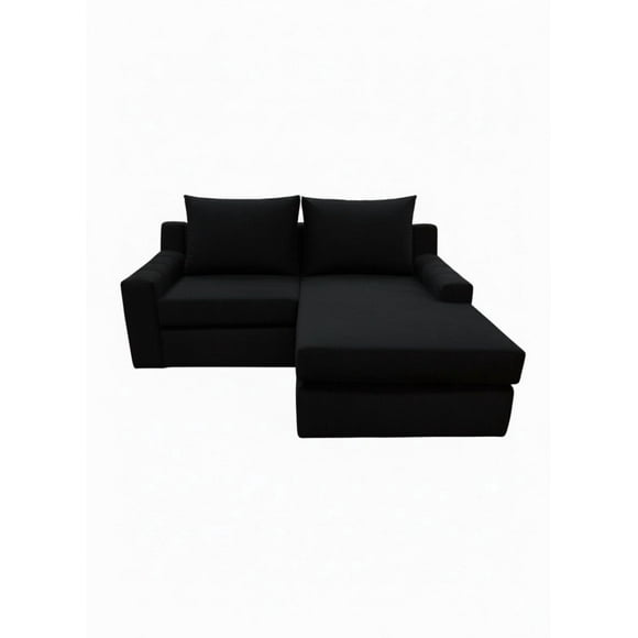 Sofá Modular Nápoles Felpa Negro