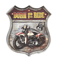 Muebles Santa Ana - Letrero Vintage Led Born To Ride