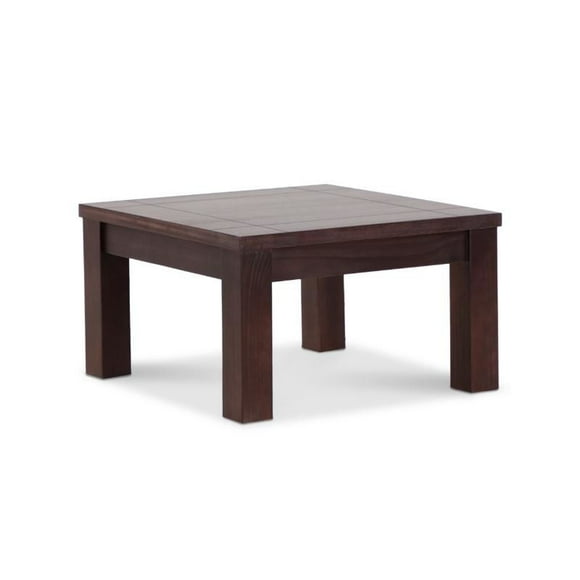Mesa De Centro Ñuble 70 X 70 X 40 Cm Chocolate