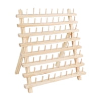 Magideal - Estante Para Hilos De Coser, Conos Duraderos, Estante Para Ahorrar Espacio, Soporte De Hilo De Madera Resistente, Organizador De Costura Para Trenzado , 80 Carrete