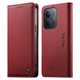 thumbnail image 1 of Funda Billetera de Cuero para [Xiaomi Redmi 15C], Bloqueo RFID, Tarjetas y Soporte Rojo, 1 of 5