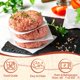 thumbnail image 3 of Papel antiadherente para hamburguesas Ninsula 400 uds 15 × 15 cm blanco, 3 of 7