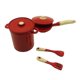 thumbnail image 1 of Utensilios De Cocina Para Casa De Muñecas A Escala 1:12 Para Niños Unisex 5 6 Regalos De Cumpleaños Rojo, 1 of 5