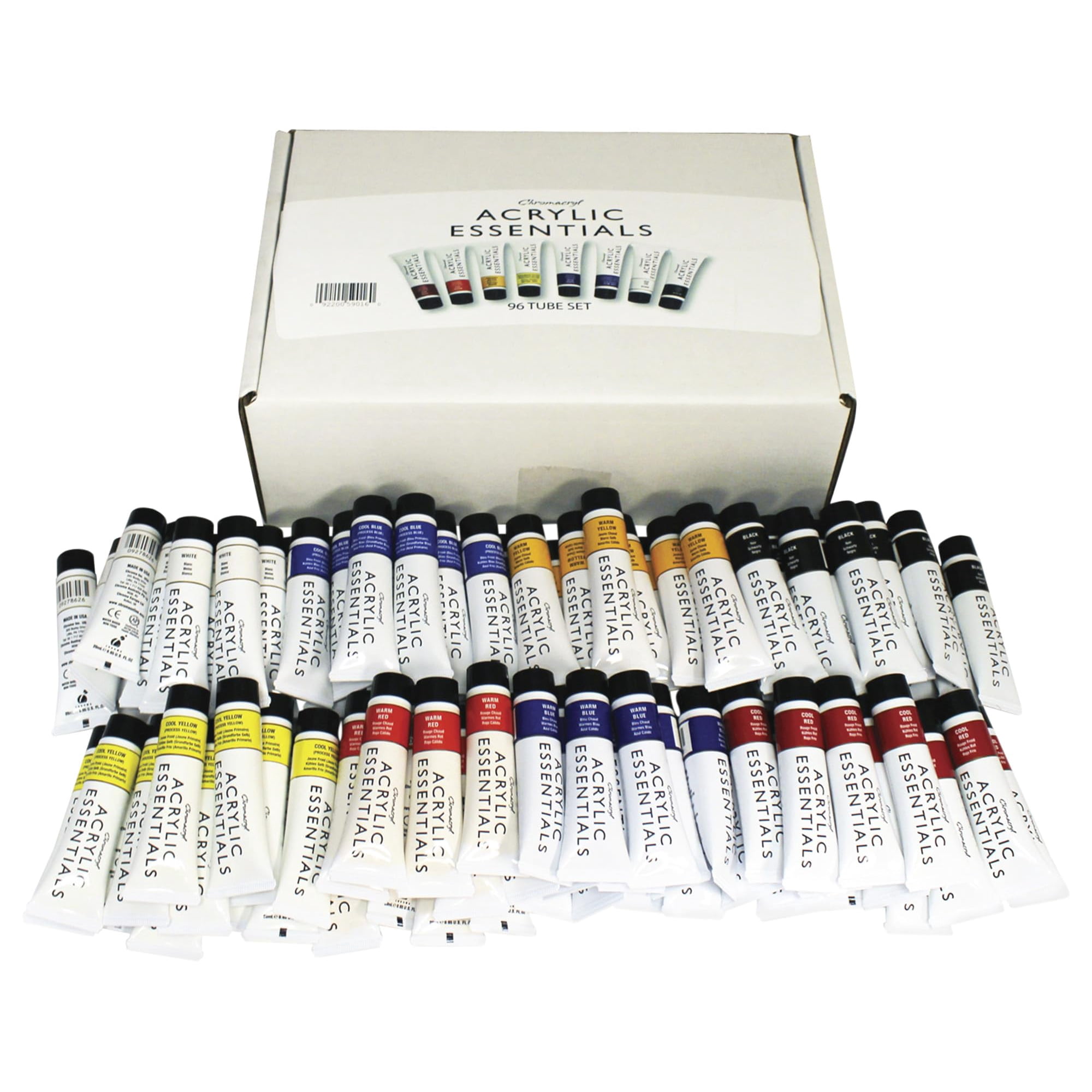 Set De Pintura Acrílica Chroma Chromacryl Essentials 20 Ml 96 Colores