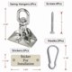 thumbnail image 3 of Perchas giratorias Aisto Heavy Duty de acero inoxidable con una capacidad de 907 kg, 3 of 8