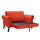 thumbnail image 3 of Banqueta Baul + Respaldo Lua 2C Felpa 20 Naranja, 3 of 7