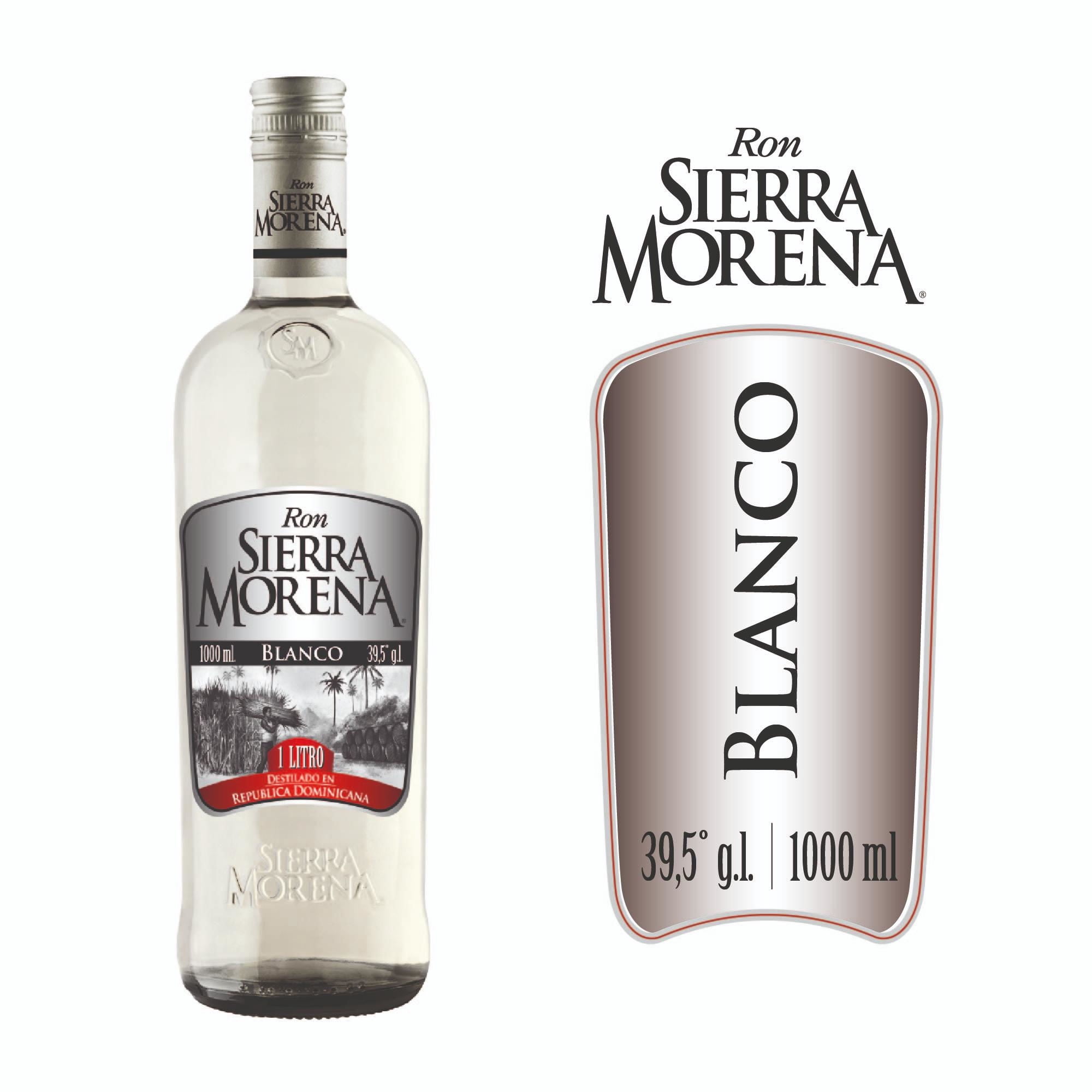 Ron Blanco 39.5° Botella 1 L Sierra Morena