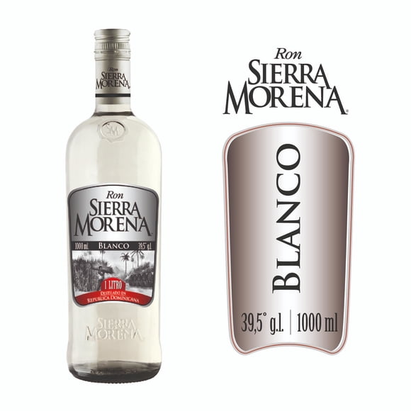 Ron Blanco 39.5° Botella, 1 L