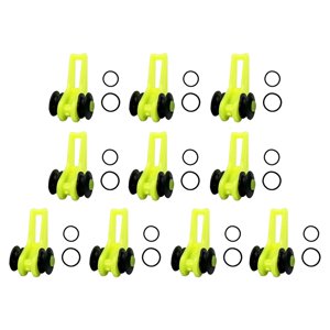 Ioensy - 10X Anzuelos De Pesca Keeper Hook Keeper Para Señuelos Mini Caña De Pescar Hook Keepers Verde