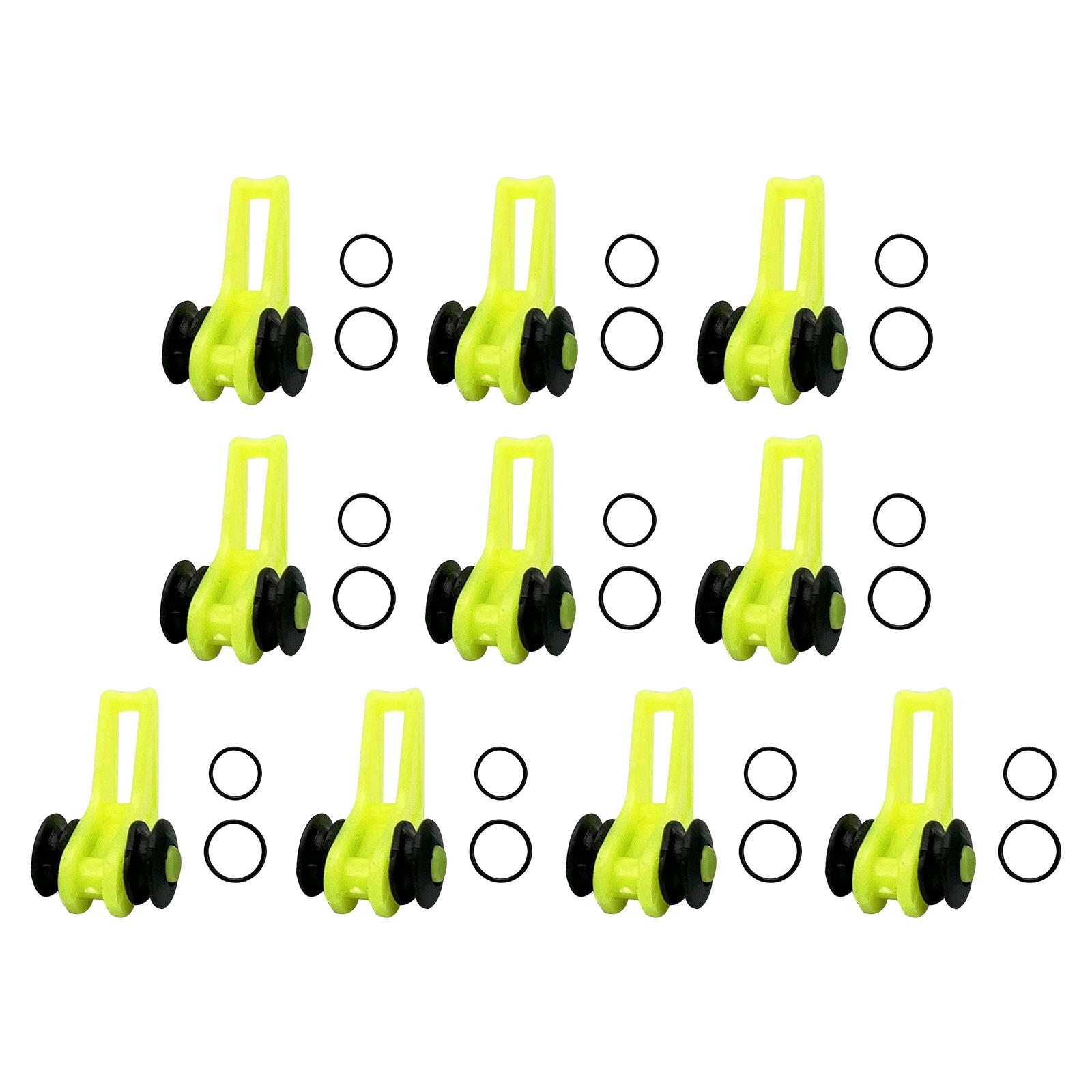 Ioensy - 10X Anzuelos De Pesca Keeper Hook Keeper Para Señuelos Mini Caña De Pescar Hook Keepers Verde