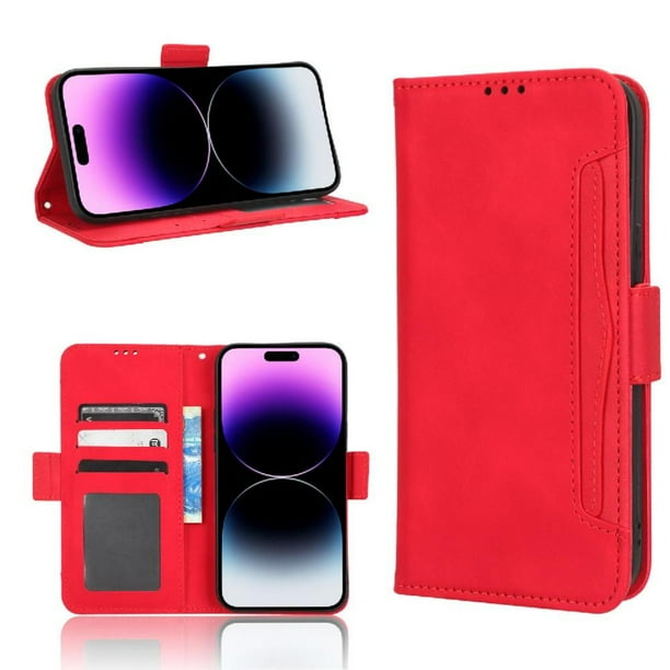 Funda Tipo Billetera FOXDOCK para iPhone 15 Pro max – Tapa Flip con Tarjetero