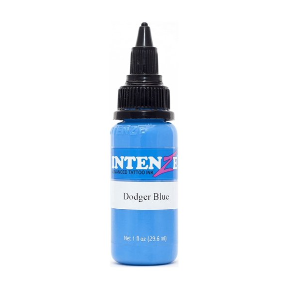 Tinta para tatuaje Intenze 29 ml Azul Dodger – Fabricada en EE. UU.