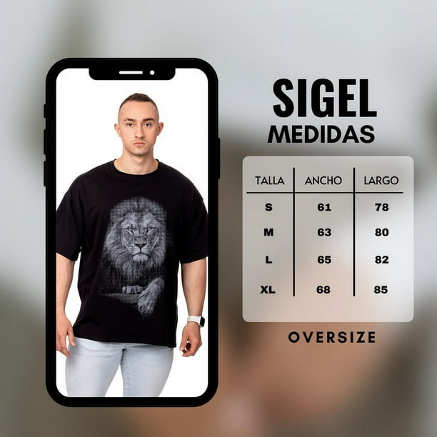 Oversize Poleras Hombre Xl Polera Hombre Oversize Estampado King