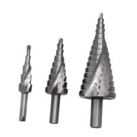Magideal - Taladro Cónico Escalonado De 3 Piezas, Taladro En Espiral Versátil De 4-12/4-20/4-32Mm, Brocas Cónicas Hss Para Tableros, Tableros Aislantes De Chapa