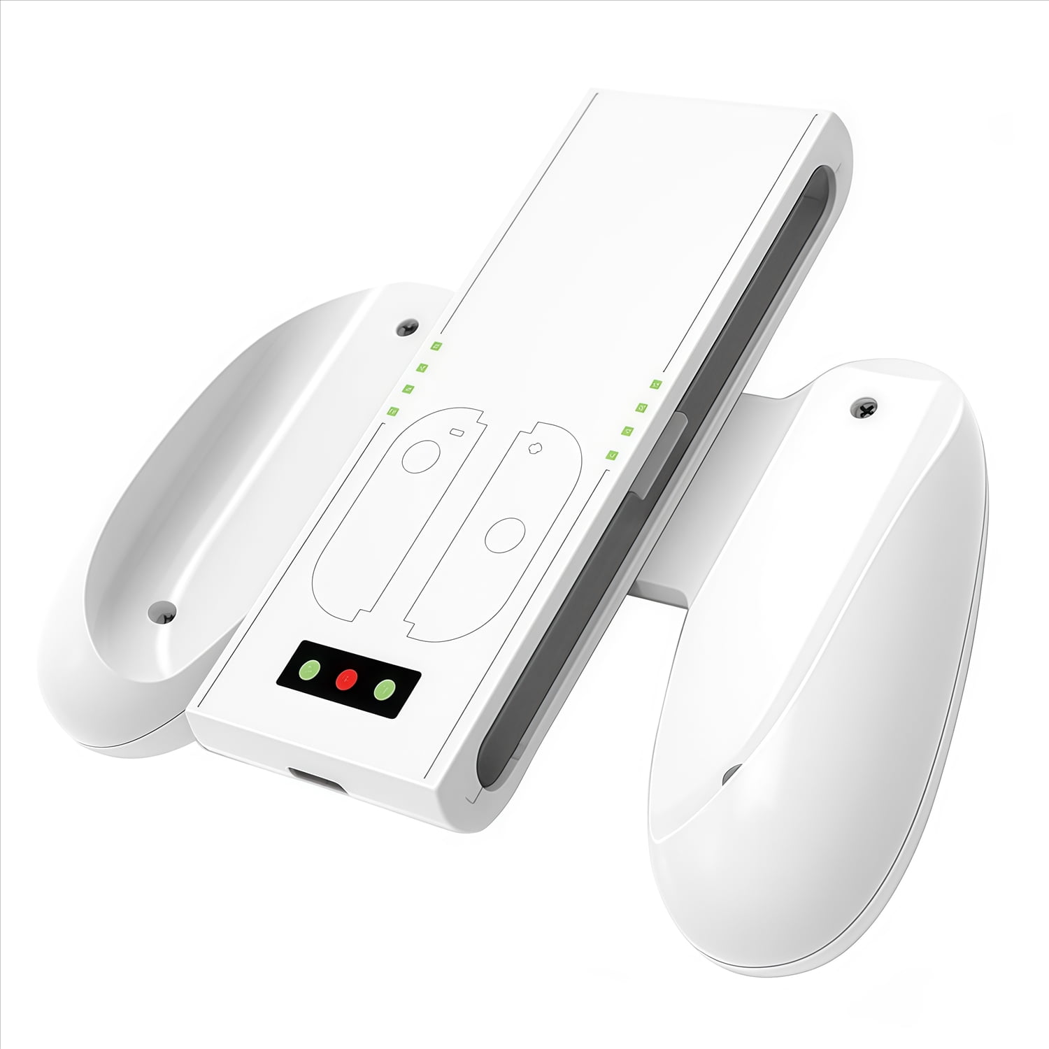 Genérico - Mando De Carga Izquierda Y Derecha Compatible Con Nintendo Switch 2 Con Batería Recargable E Indicador De Luz
