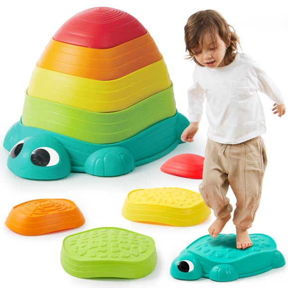 Balance Stepping Stones JOYIN Turtle para niños a partir de 3 años (5 unidades)