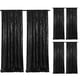 thumbnail image 1 of Cortinas SoarDream con fondo de lentejuelas, 6 piezas, 60 x 240 cm, color negro, 1 of 6
