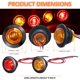 thumbnail image 2 of Marcador lateral LED Tallew 34 inch 3 LED 12V 100 piezas, 2 of 3