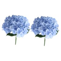 Magideal - Ramo De Flores De , Regalo De Cumpleaños, Decoración Del Hogar, Arreglos Florales De Hortensias Falsas Para Accesorios De Fotografía, 2 Uds. Azul