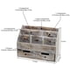 thumbnail image 3 of Organizador de escritorio Executive Office Solutions WO3 de madera rústica, 3 of 9