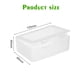 thumbnail image 4 of Caja de almacenamiento transparente rectangular con tapa, caja de polipropileno, caja de embalaje de plástico transparente de 150 mm de largo., 4 of 5