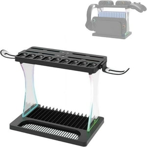 Base De Carga Aaronmei Nintendo Switch 2 Doble Capa Negro