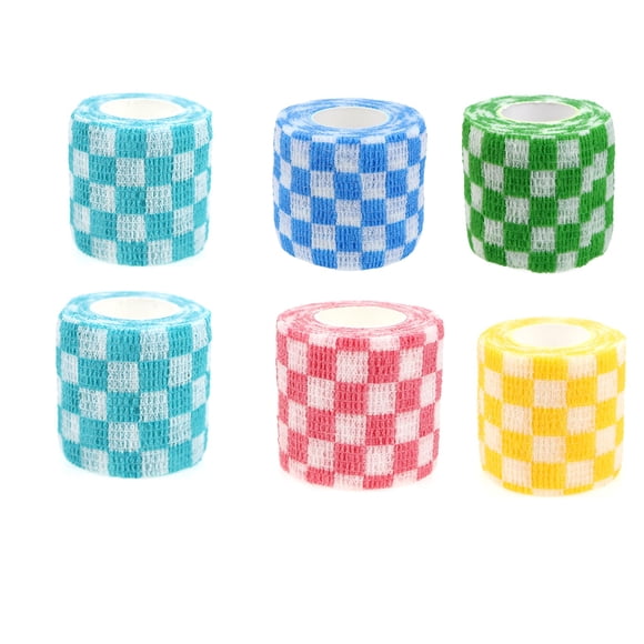 Venda cohesiva autoadhesiva KEQCQE de 2 pulgadas, 6 rollos