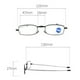 thumbnail image 3 of Gafas de lectura con antena anti-luz azul para hombres y mujeres, gafas telescópicas con patas plegables, gafas portátiles para personas mayores con bolsa con cremallera, 3 of 5