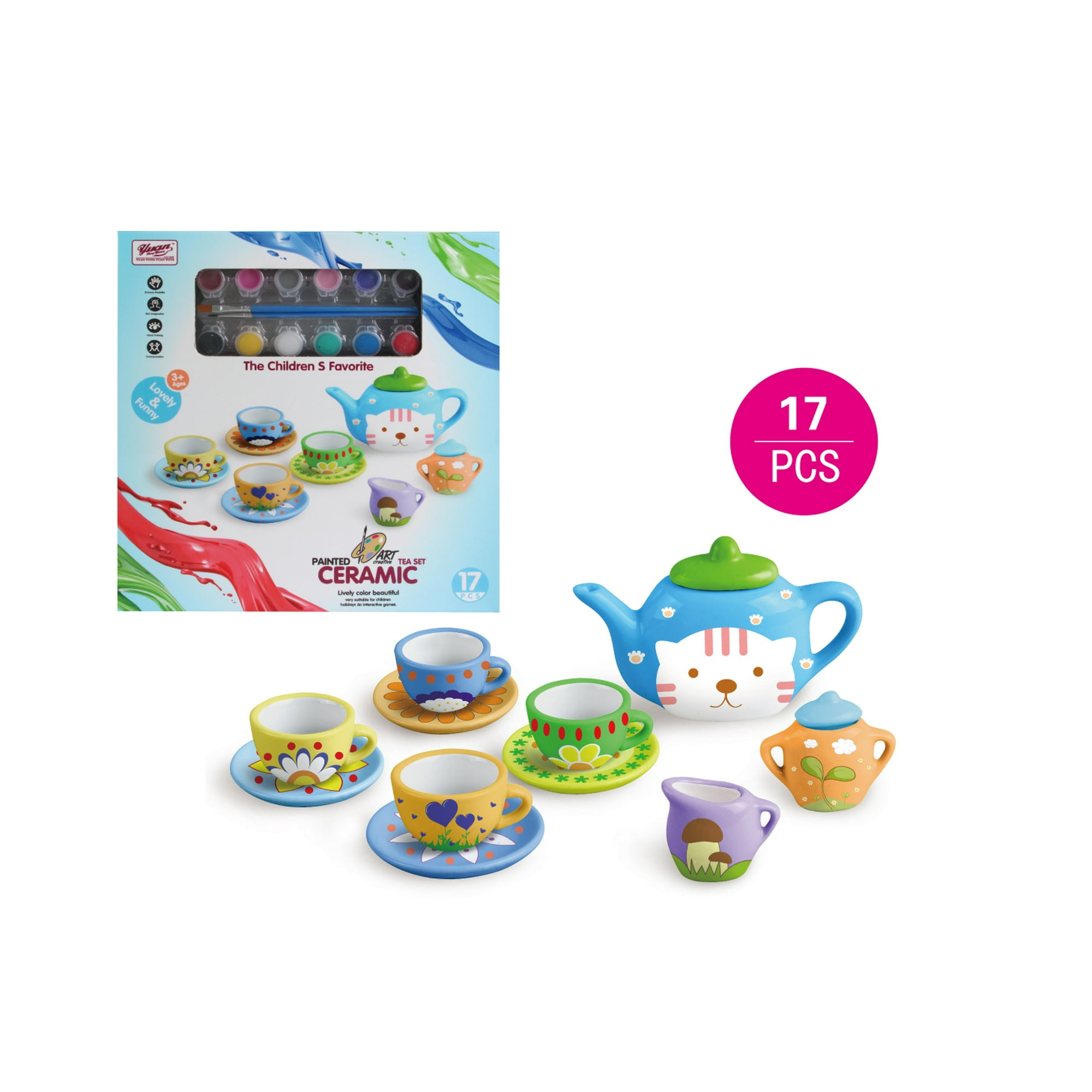 Toyng - Set Ceramica Para Pintar 17 Piezas