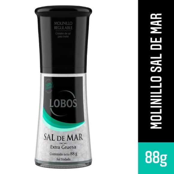 Sal de Mar Extra Gruesa Molinillo, 88 g
