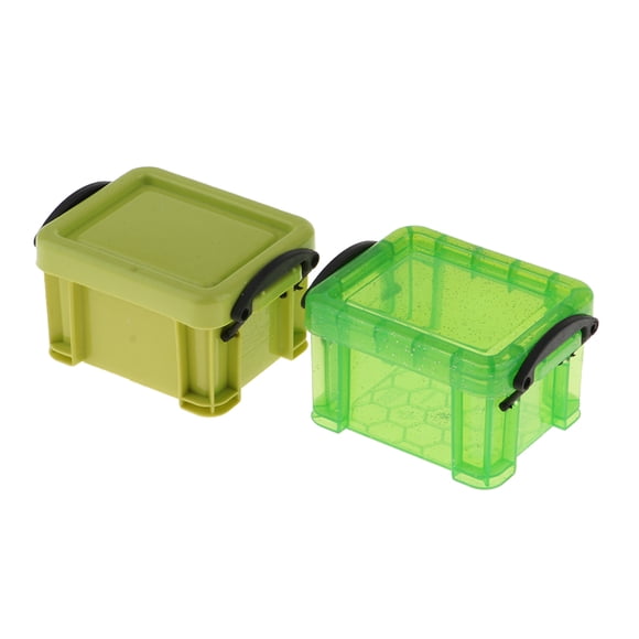 Caja de almacenamiento de color caramelo 1/6 para 1/6 Dolls House Furniture Accs Green
