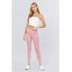 thumbnail image 2 of Saronite Pantalones Básicos de Punto Largo, Color Rosa (para Mujer), 2 of 4