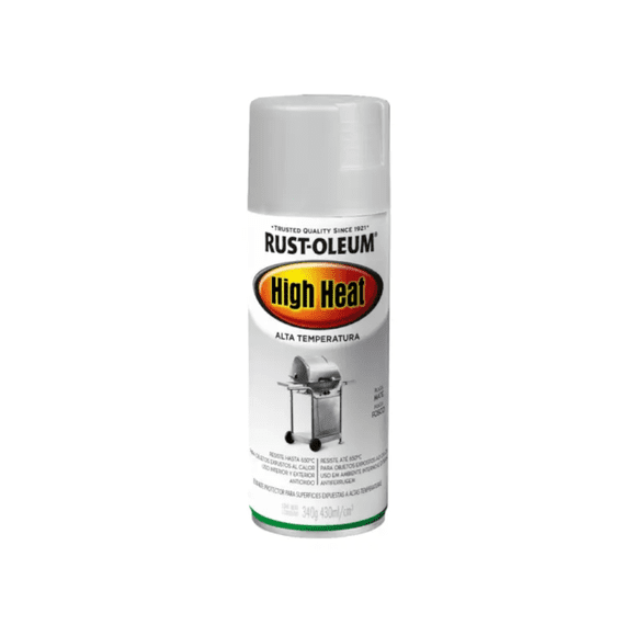 Pintura Alta Temperatura Rust-Oleum Color Plata 340 g