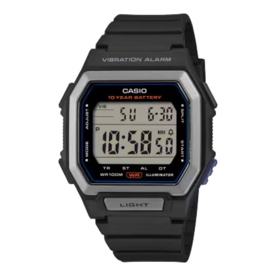 Reloj Casio Vintage Vibration Alarm W-738h-1av 10 Años De Batería
