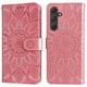 thumbnail image 1 of Funda tipo cartera FOXDOCK para Samsung Galaxy A55 , diseño girasol en relieve, cuero PU, cierre magnético, soporte y tarjetero, 1 of 5