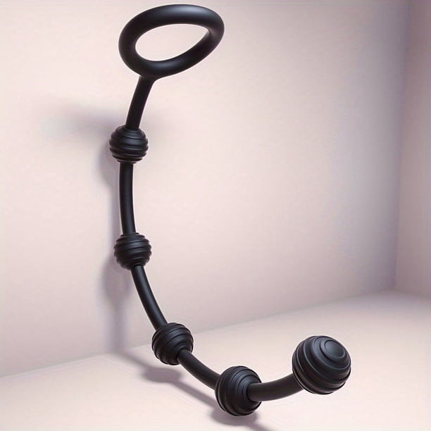 1pc Silicone Bead Anal Plug, Adult Male And Female Masturbation Toy