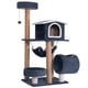 thumbnail image 1 of Gimnasio Rascador Gatos Con Hamaca 126cm Gris Oscuro, 1 of 7