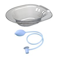 Magideal - Baño De Asiento Para Asiento De Inodoro Con Descargador, Bidé De Lavabo De Cadera De 2000Ml Para Mujeres Mayores, Baño De Cadera Reutilizable Para La Gris Con Descargador