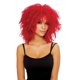 thumbnail image 1 of Disfraz de peluca Culture Coolness rojo neón para mujer, 1 of 4