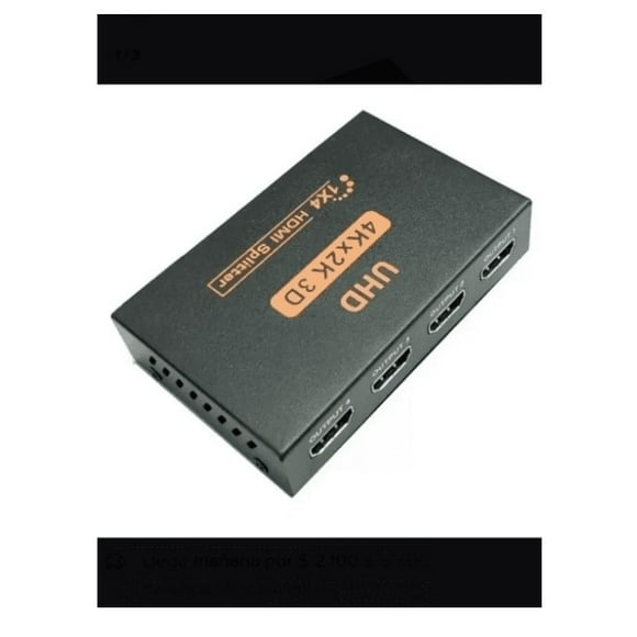 Splitter Hdmi 1x4 Activo 1.4 Full-hd 1080p Soporta 3d 4k