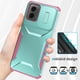 thumbnail image 3 of Funda Resistente para Motorola Moto G Play 5G 2024 con Tapa Deslizante y Protección Militar Verde, 3 of 6
