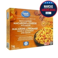 Macarrones Queso Tocino Familiar 1 Kg Great Value