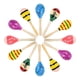thumbnail image 2 of 12 Mini Maracas De Madera, Juguetes Educativos Tempranos Para Espectáculos De Carnaval En Vivo, 2 of 5