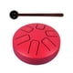 thumbnail image 3 of Tongue Drum 6 Notas 3.8 Pulgadas Con Mazos Mini Tambor De Mano Para Concierto Musical Rojo, 3 of 5