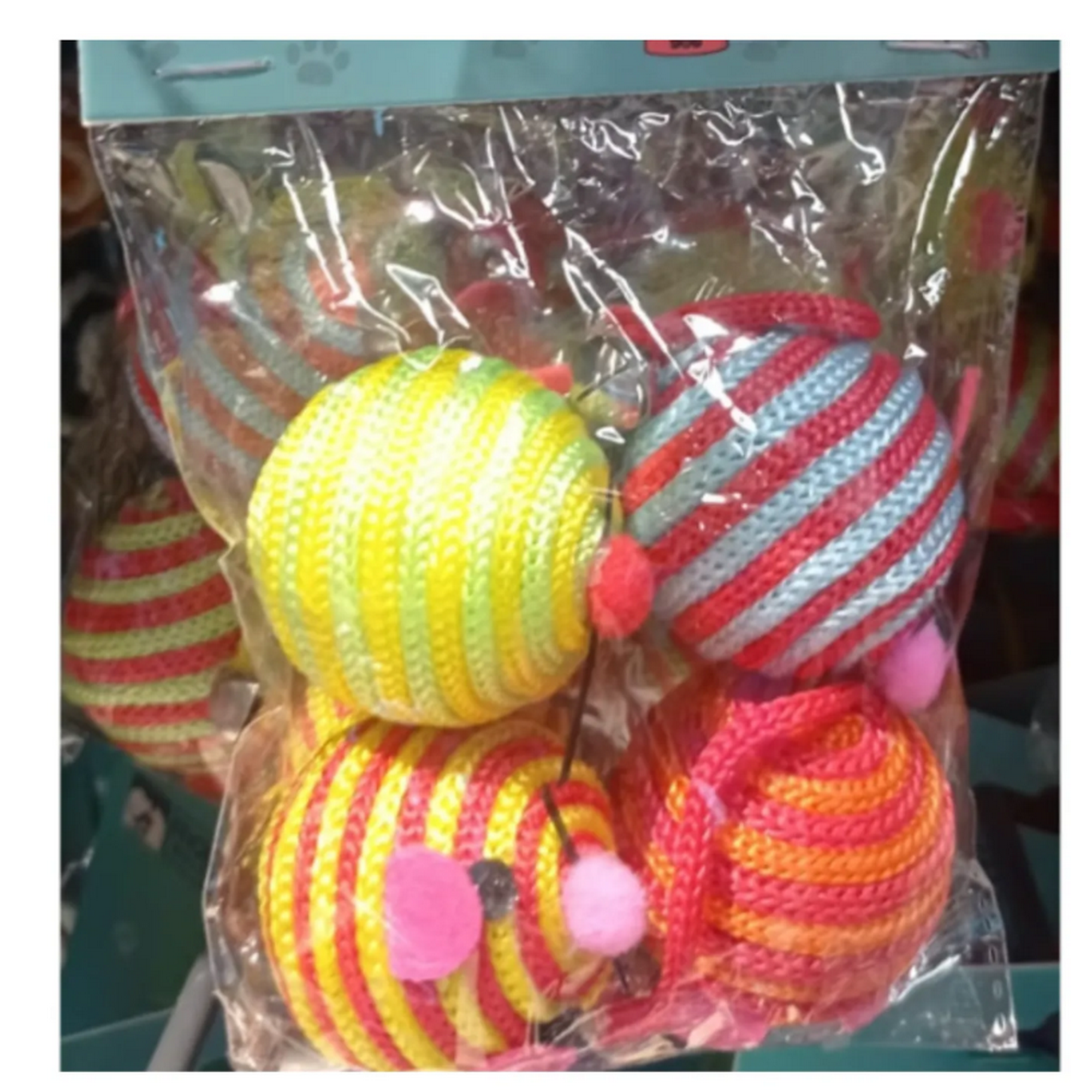 Genérico - Mini Bolas De Juguete Para Gatos De Hilo Set De 4