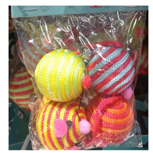 Genérico - Mini Bolas De Juguete Para Gatos De Hilo Set De 4