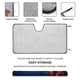 thumbnail image 2 of Karate Kid Parasol para Parabrisas Delantero Protector Plegable, Visera Solar para Auto Bloquea Rayos UV Mantiene tu Vehículo Fresco140cm*76cm, 2 of 6