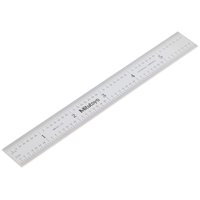 Regla De Acero Mitutoyo 182-105, 6 X 150 Mm, Con Múltiples Graduaciones