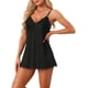 thumbnail image 1 of INSPIRE CHIC Camisón de Encaje sin Mangas para Mujer con Escote en V, Vestido de Dormir Mini con Tirantes Ajustables y Bragas a Juego, Ropa de Descanso Suave, Talla L, Negro, 1 of 5