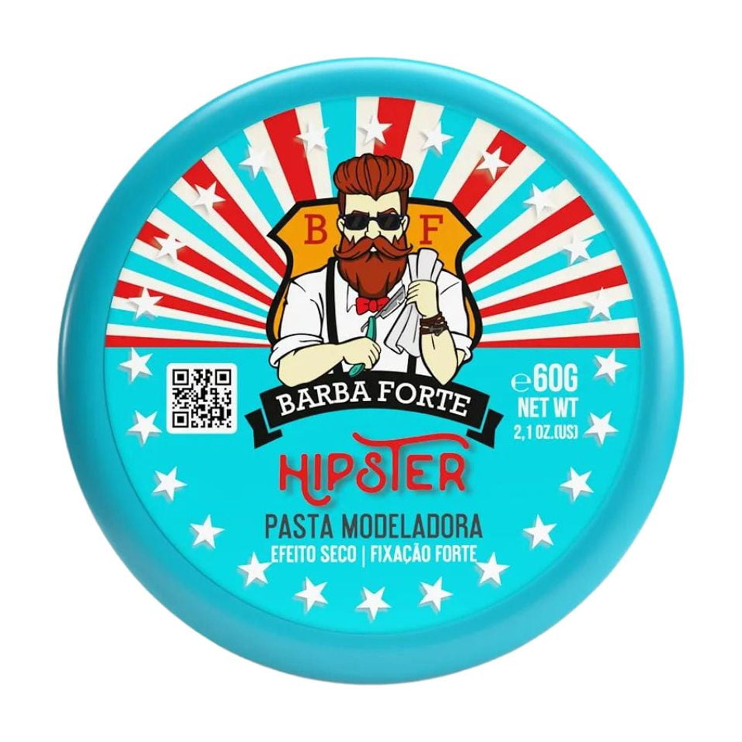 Barba Forte - Pomada Para Cabello Matte Effect Hipster 60 Gr